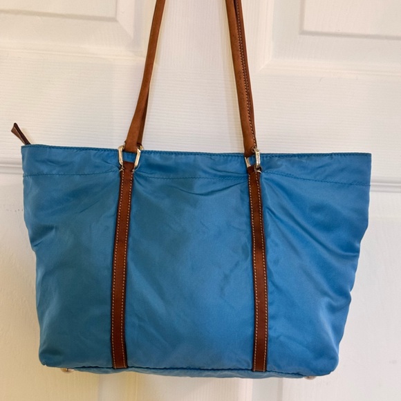 Prada Blue Nylon Tote Bag - Picture 3 of 15